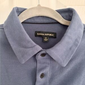 Banana Republic Blue Polo Shirt Classic Style